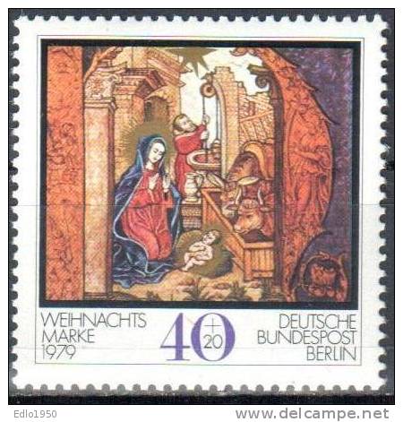 Berlin 1979 Christmas Art Initials  Mi.613 -  MNH (**) - Nuovi