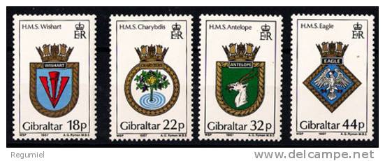 Gibraltar 532/535 ** MNH. 1987 - Gibraltar