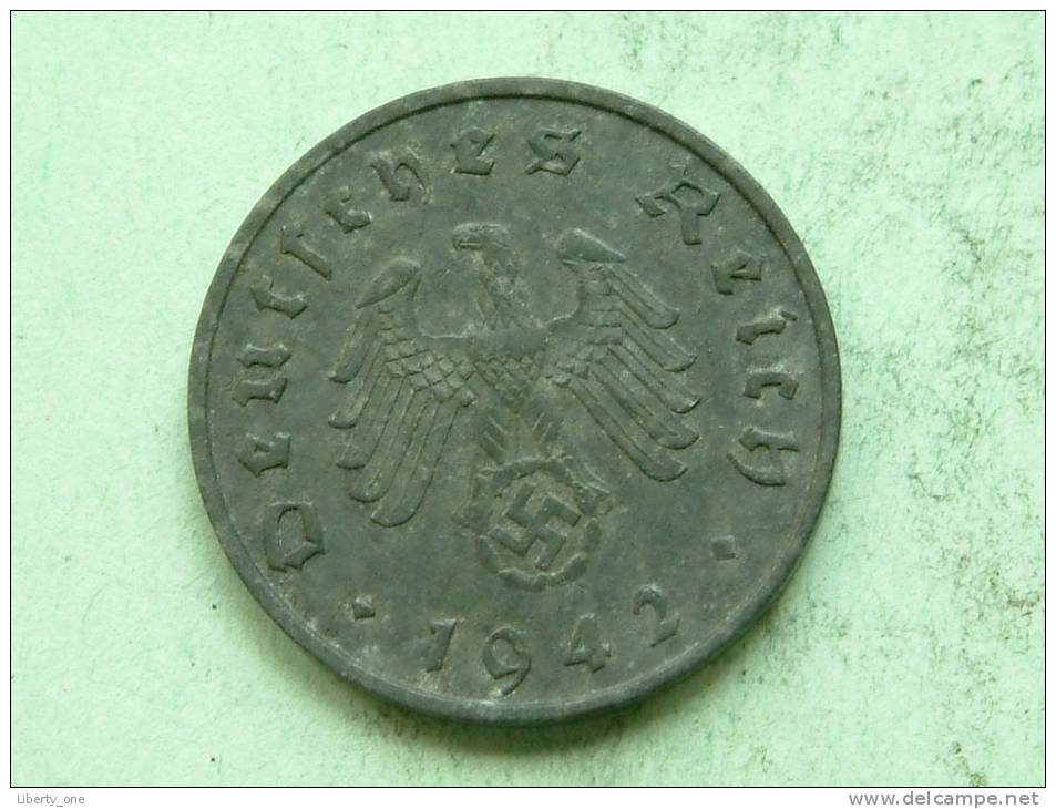 1942 F - 10 REICHSPFENNIG / KM 101 ( For Grade, Please See Photo ) ! - 10 Reichspfennig