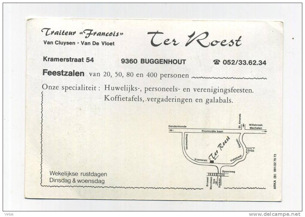 Buggenhout :  Traitair Francois  '  TER ROEST '  2 Scnas - Buggenhout