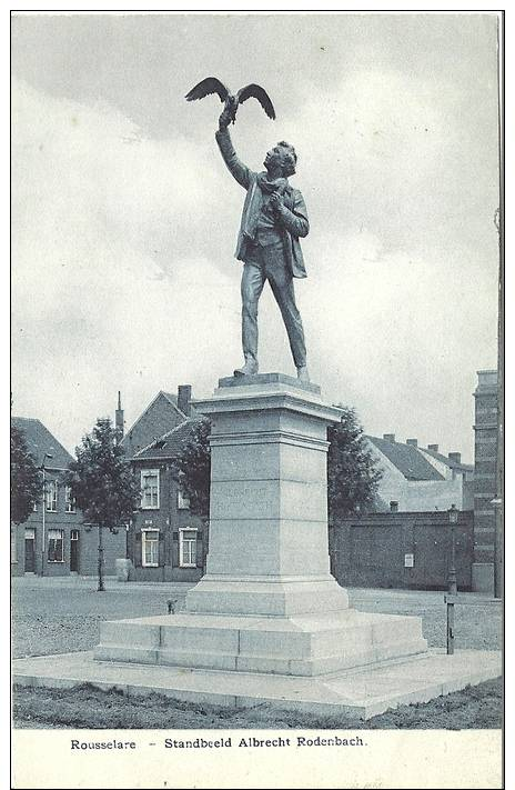 Rousselare - Standbeeld - Albrecht Rodenbach - Phot. H. Bertels - Roeselare