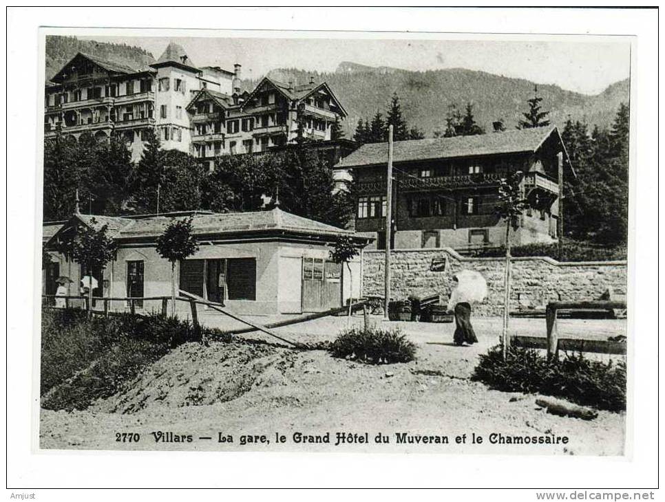 Suisse // Vaud // Villars, Photo, Reproduction D\´une Ancienne Carte Postale (Format 12/17) - Autres & Non Classés