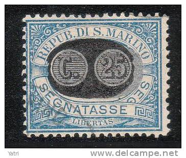 San Marino - Segnatasse - 1931 - 25 Cent. (mascherina) - Postage Due