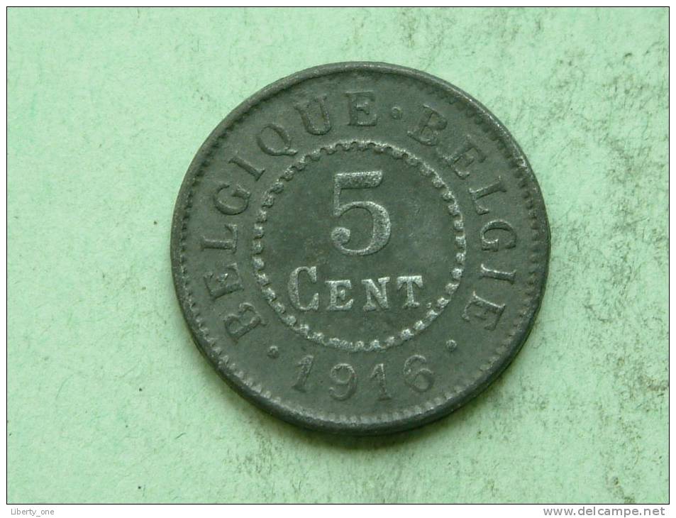 1916 FR/VL - 5 CENT / KM 80 ( For Grade, Please See Photo ) ! - 5 Centimes