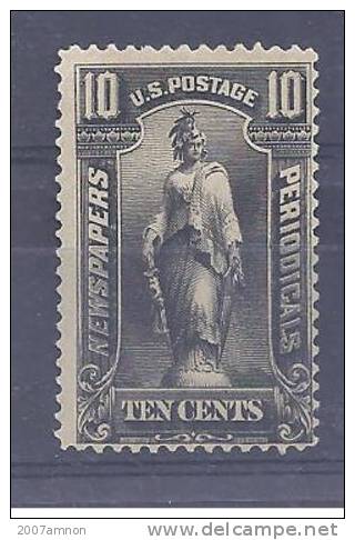 USA UNITED STATES NEWSPAPER STAMP WITH WATERMARK # PR 117 10 CENT MNH - Newspaper & Periodical