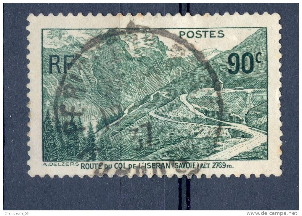 VARIÉTÉS FRANCE  1937   N° 358 COL DE L'ISERAN OBLITÉRÉ YVERT TELLIER 0.30 € - Gebruikt