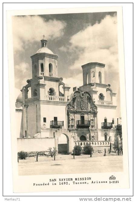 5547 STATI UNITI SAN XAVIER MISSION TUXSON ARIZONA 1944 VIAGGIATA IN BUSTA - Tucson