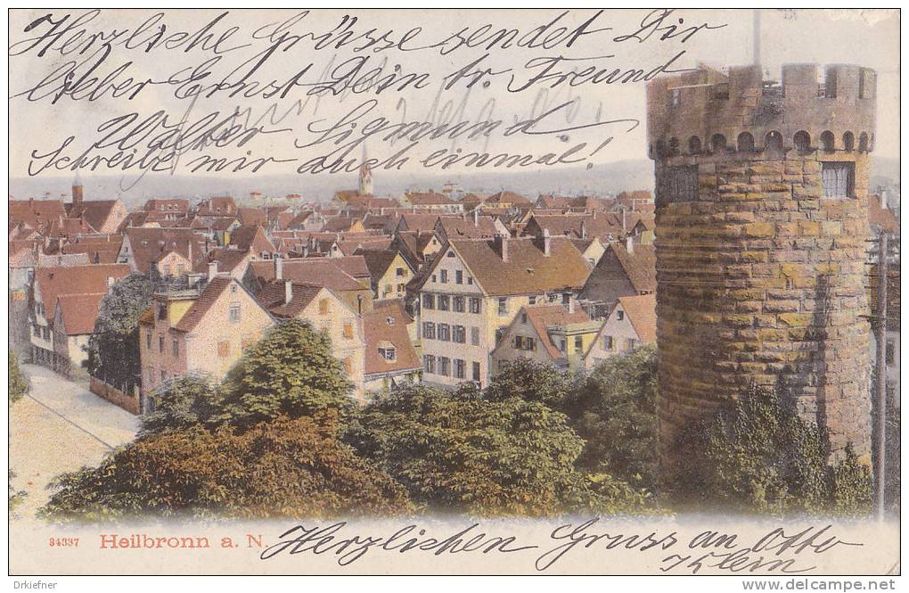 Heilbronn, Neckar, Bollwerksturm, Um  1904 - Châteaux D'eau & éoliennes