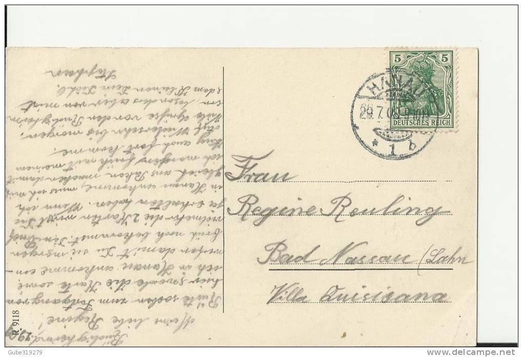 GERMANY 1909 - HANAU A.M.- CASTLE PHILIPPSRUHE - - ADDR.- NOT SHINING  W 1 ST OF 5  POSTM HANAU JUL 29, 1909, ,RE:9 - Hanau