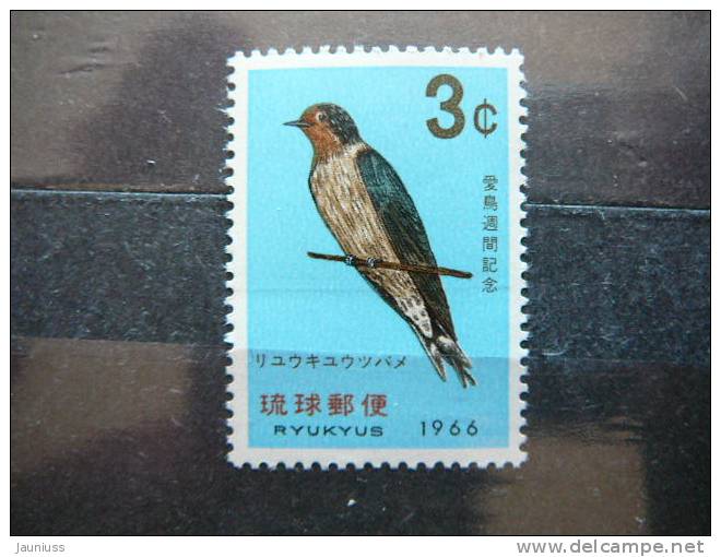 Japan - Ryukyu Is. 1966  MNH #Mi. 172 Birds - Ryukyu Islands