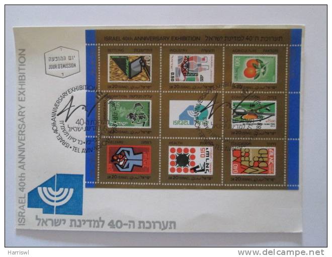 ISRAEL1988  40TH ANIVERSARY NATIONAL FAIR  FDC - Covers & Documents