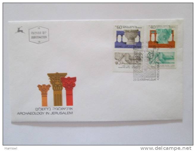 ISRAEL1988 ARCHAEOLOGY IN JERUSALEM FDC - Covers & Documents