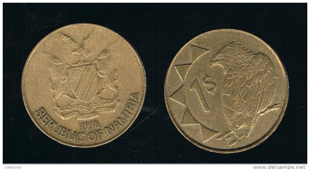 NAMIBIA -  1 Dolar 1998  KM4  -  Bird  -  Animal Coin - Namibie
