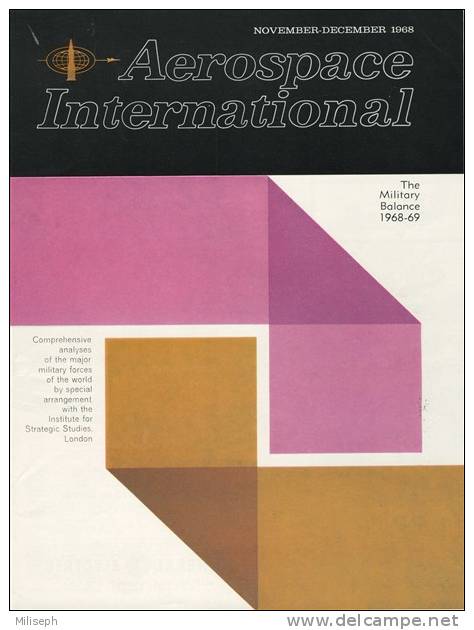 Magazine AEROSPACE INTERNATIONAL - NOVEMBER / DECEMBER 1968 - Avions - Bateaux - Hélicoptères - Missiles  (3261) - Aviazione