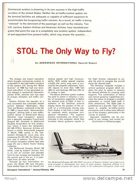 Magazine AEROSPACE INTERNATIONAL - JANUARY  /  FEBRUARY 1969 - Avions - Hélicoptères - Bateaux - Richard Nixon  (3262) - Aviazione