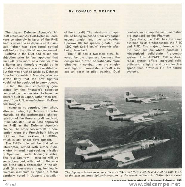 Magazine AEROSPACE INTERNATIONAL - JANUARY  /  FEBRUARY 1969 - Avions - Hélicoptères - Bateaux - Richard Nixon  (3262) - Luchtvaart