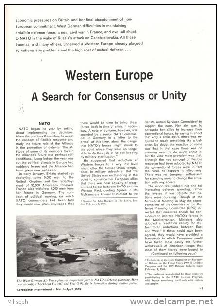 Magazine AEROSPACE INTERNATIONAL - MARCH / APRIL 1969 - Avions - Bateaux - Hélicoptères -  De Gaulle  (3263) - Fliegerei