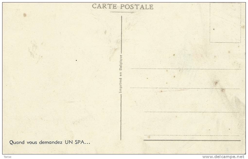 Carte Publicitaire De L'eau De SPA ( Voir Verso ) - Publicidad