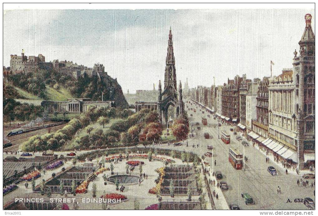 Non Classés. EDINBURGH; PRINCES STREET; - Autres & Non Classés