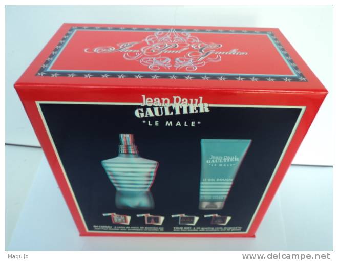 GAULTIER  "LE MALE:  JOYEUSES FETES " 2012  VIDE MAIS IMPECCABLE POUR RANGER VOS " TRESORS" LIRE & VOIR !! - Miniatures Womens' Fragrances (without Box)