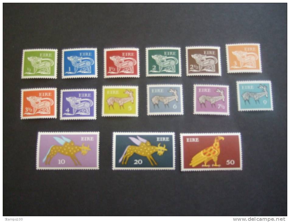 IRELAND 1971/75  MICHEL 250/264  YVERT 252/66  MNH **   (S19-600/015) - Unused Stamps