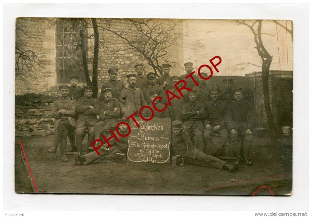 THIEU-CARTE PHOTO Allemande-Guerre-14-18-1 WK-BELGIEN-BELGIQUE-Soldats-Militaria - Le Roeulx