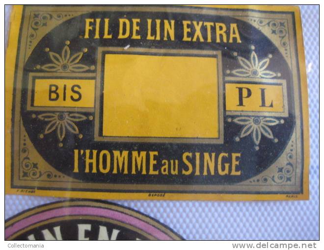 18 Labels : Before 1900, Litho Fil De Lin Extra ,   XIXième; Imprimeur PICHOT ETIQUETTES  Excelent Collection - Sonstige & Ohne Zuordnung