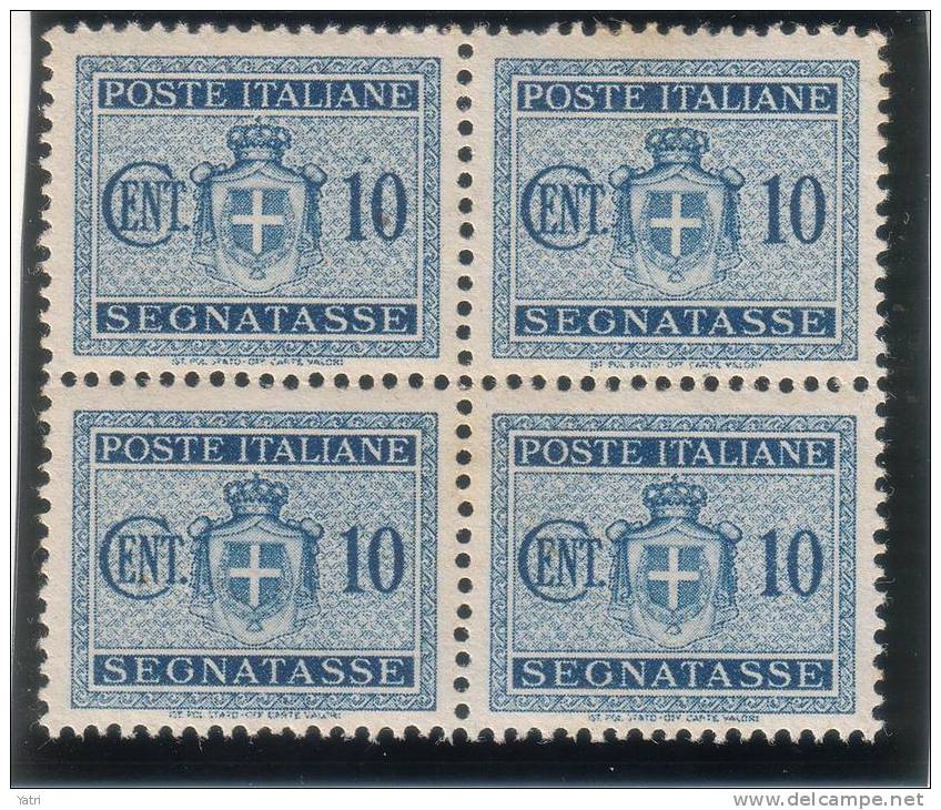 Luogotenenza - Segnatasse Sass. 86-96 In Quartine ** MNH - Filigrana Ruota - Taxe