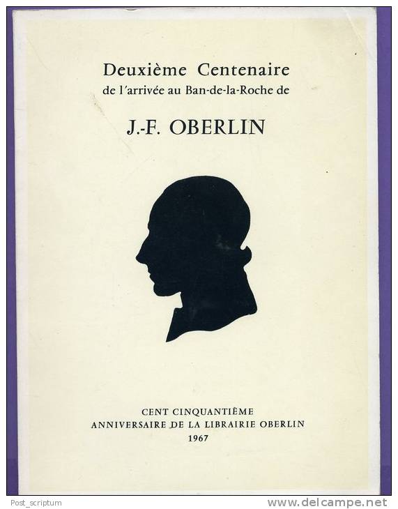 Livre -  Deuxième Centenaire De L'arrivée Au Ban De La Roche De J F Oberlin - Alsace
