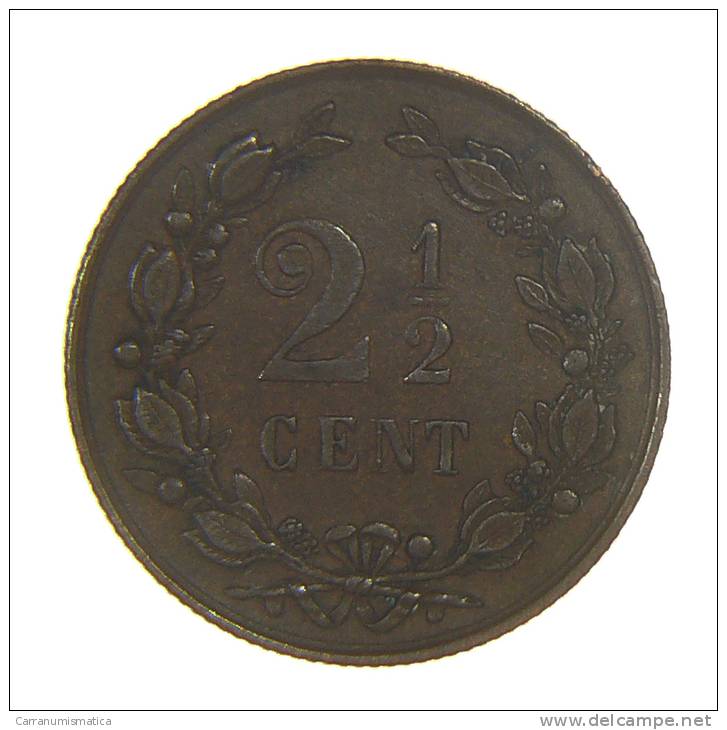 NETHERLANDS - HOLLANDE  - 2 ½ Cents 1886 - WILLIAM III - 1849-1890 : Willem III