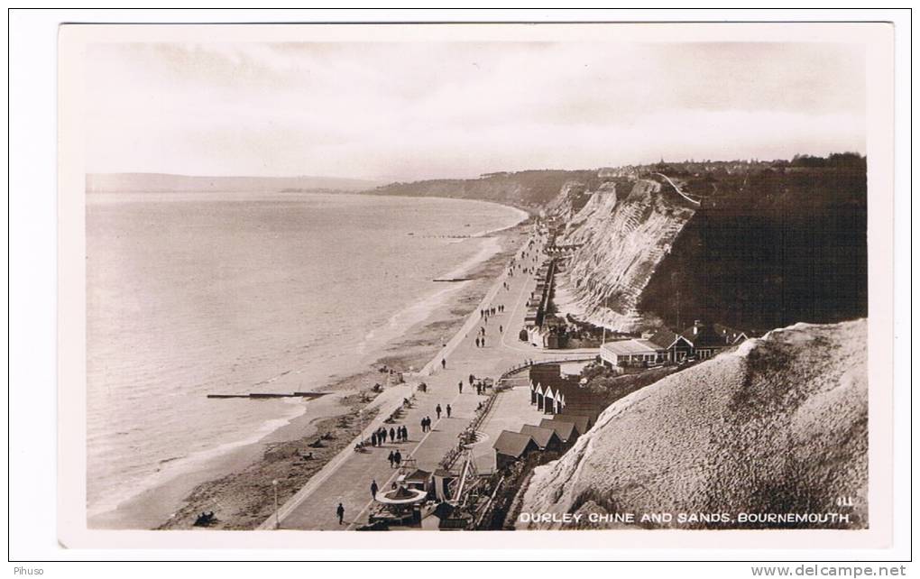 UK1664 :   BOURNEMOUTH : Durley Chine And Sands - Bournemouth (until 1972)