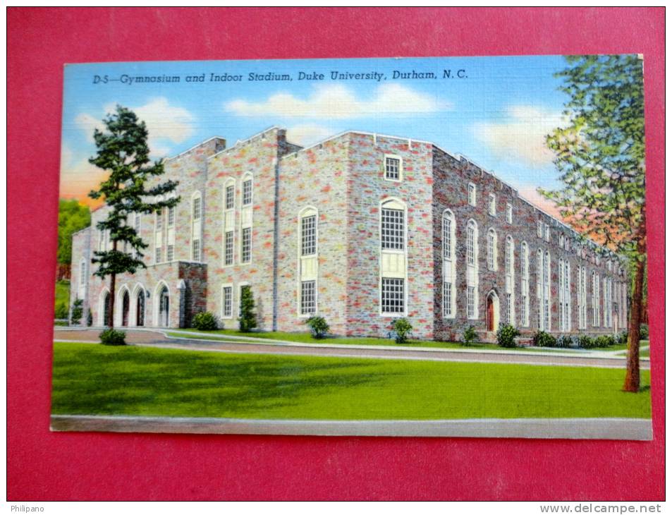 - North Carolina > Durham   Gym & Indoor Stadium  Duke University  Not Mailed  Linen   -- Ref 918 - Durham