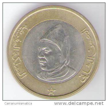 MAROCCO 10 DIRHAMS 1995 BIMETALLICA - Marocco