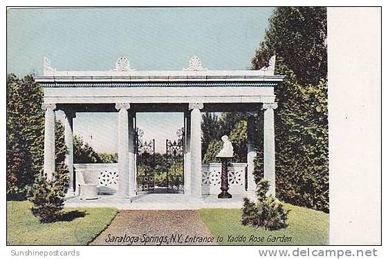 New York Saratoga Springs Entrance To Yaddo Rose Garden - Saratoga Springs