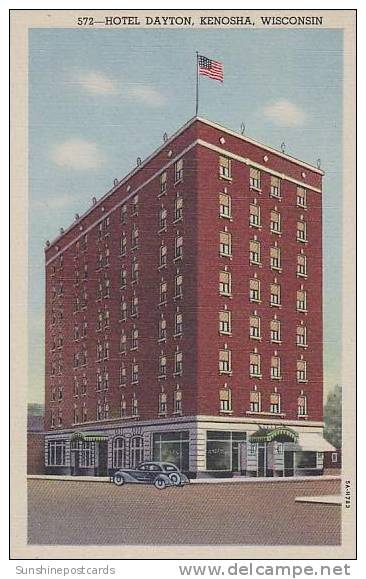 Wisconsin Kenosha Hotel Dayton Curteich - Kenosha