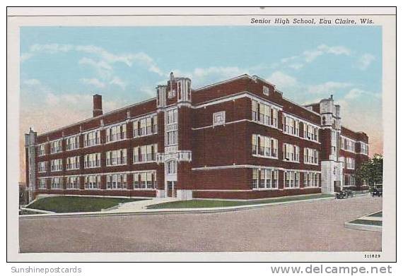 Wisconsin Eau Claire Senior High School Curteich - Eau Claire