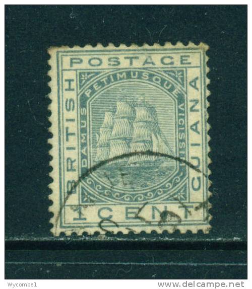 BRITISH GUIANA - 1876 1c Used As Scan - Guyana Britannica (...-1966)