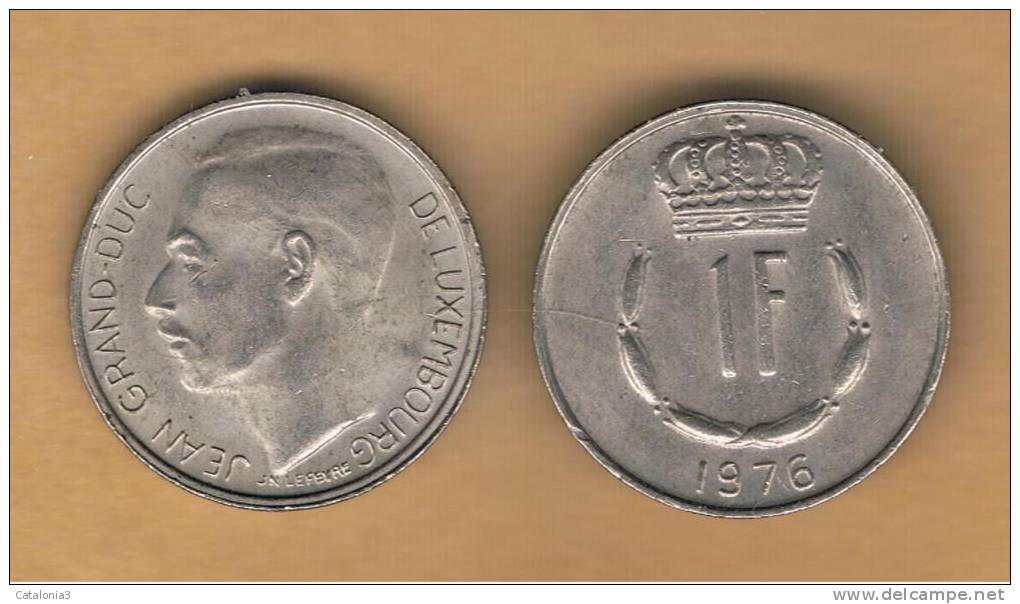 LUXEMBURGO -  1 Franc 1976  KM55 - Luxemburg