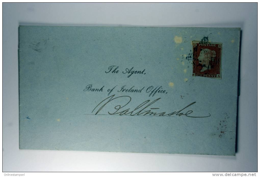 Great Britain Cover 1854used In Ireland - Brieven En Documenten