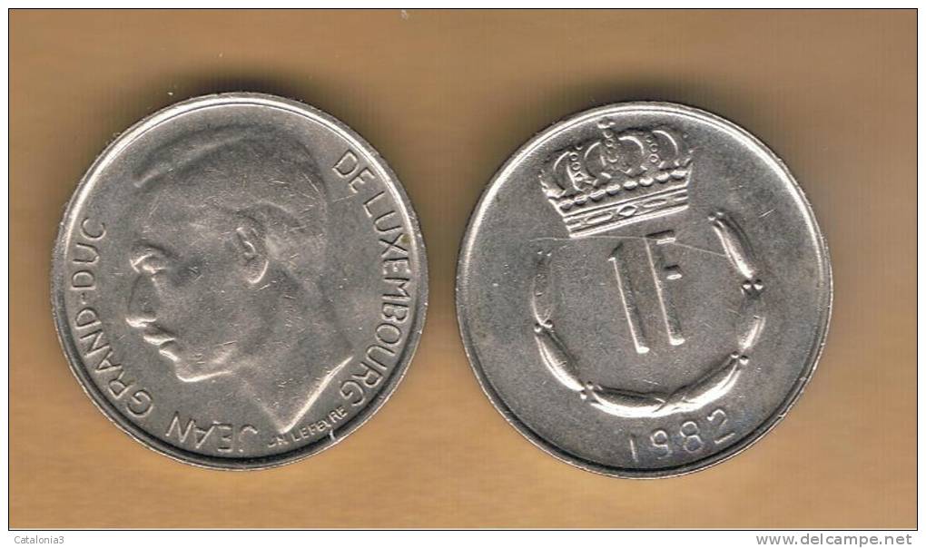 LUXEMBURGO -  1 Franc 1982  KM55 - Luxemburg