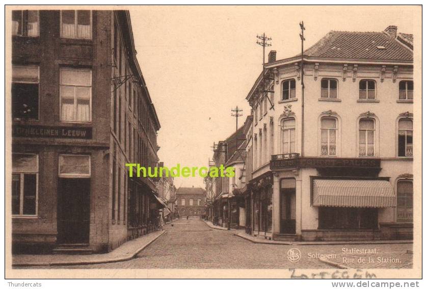 CPA ZOTTEGEM SOTTEGEM STATIESTRAAT RUE DE LA STATION - Zottegem