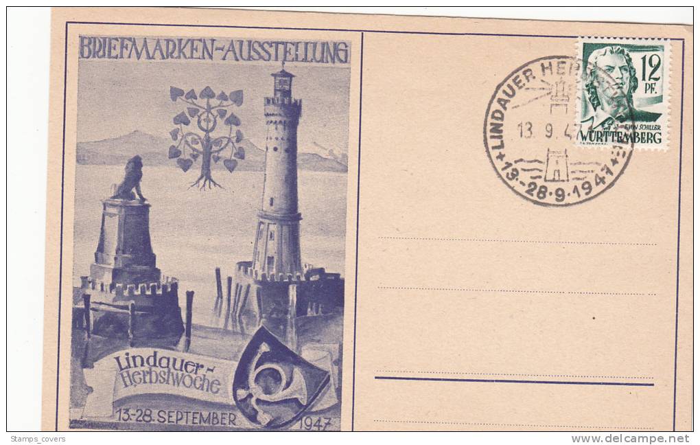 WURTENBERG USED COVER 1947 - Sonstige & Ohne Zuordnung