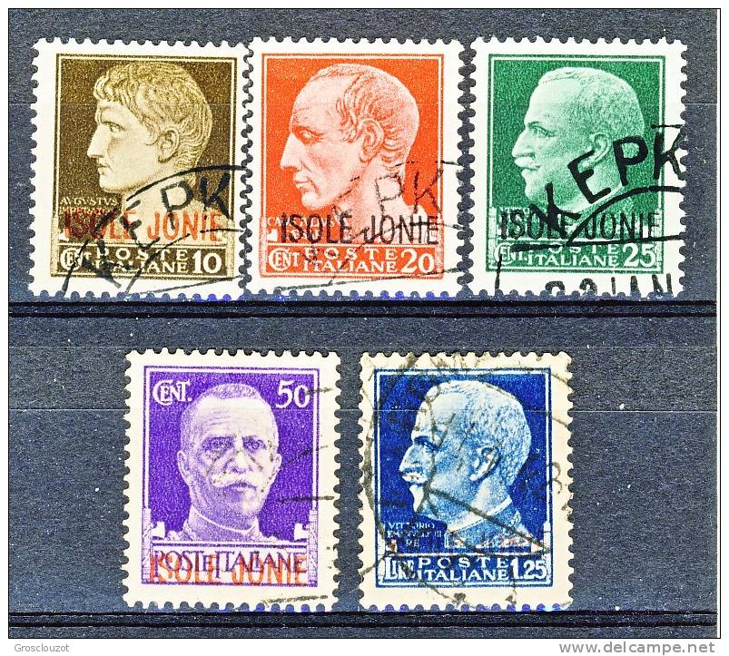 Isole Jonie 1941 SS 1 N. 2-4, 6, 8 USATI - Isole Ionie