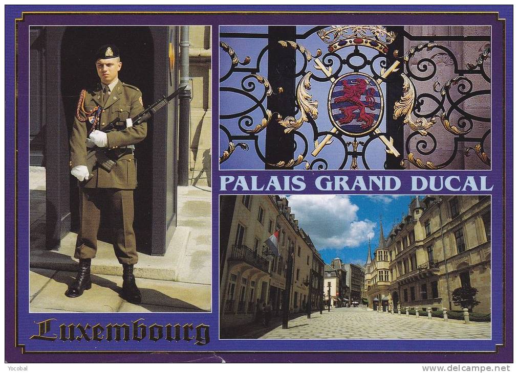 Cp , LUXEMBOURG , Palais Grand-Ducal , Multi-Vues - Luxembourg - Ville