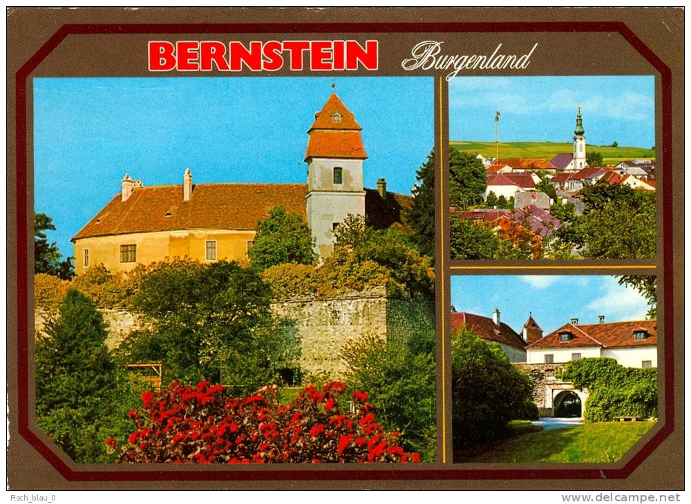 AK Burgenland Bernstein Burg 1988 Österreich AUSTRIA Schloß Castle Ansichtskarte - Oberwart