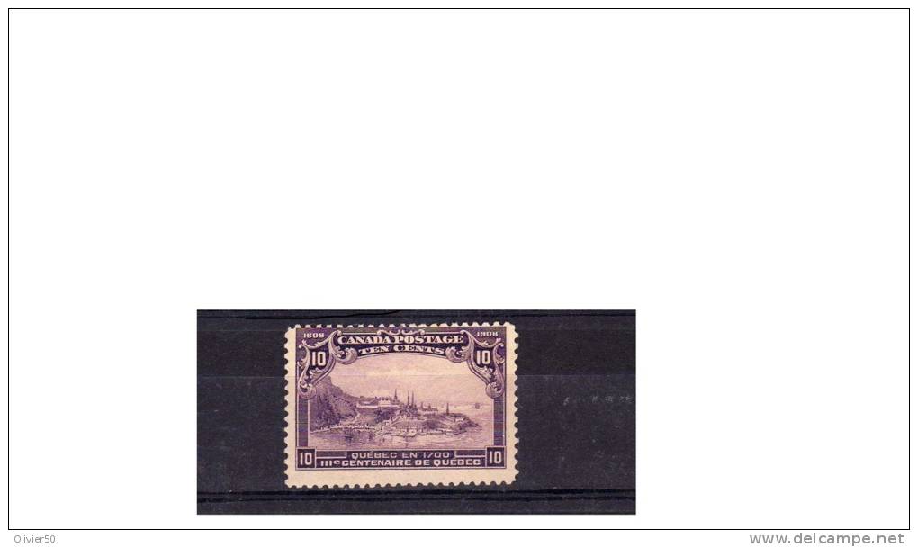 Canada (1908) - "Vue De Québec"  Neuf* - Unused Stamps
