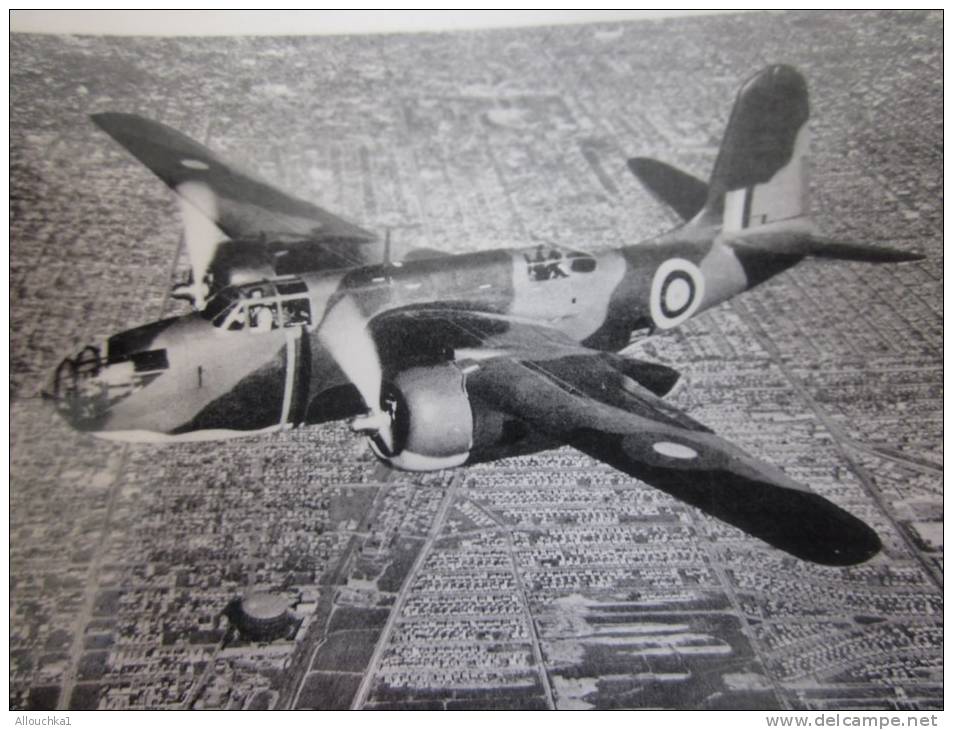 MILITARIA Photo ,Photographie Avion à Hélices En Vol (modèle à Identifier)Base Aérienne (BAG 1951 écrit Au Verso Photo) - Fliegerei