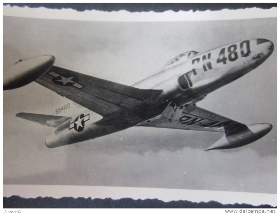 MILITARIA Photo (Gevaert) ,Photographie Avion à Réaction En Vol (modèle Type Américain à Identifier) PN 480 - Fliegerei