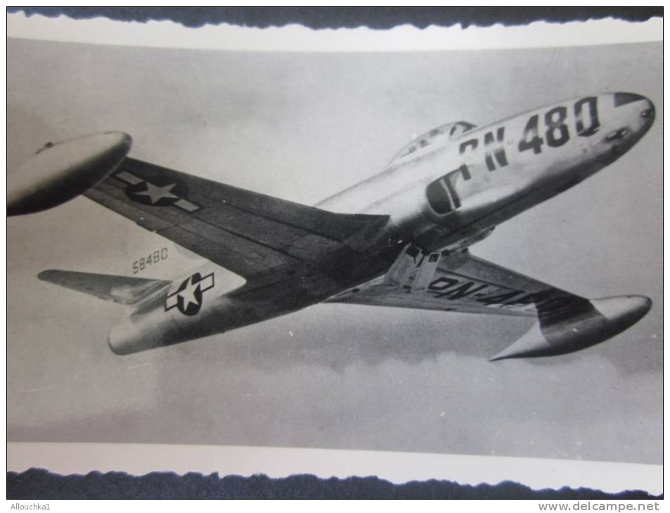 MILITARIA Photo (Gevaert) ,Photographie Avion à Réaction En Vol (modèle Type Américain à Identifier) PN 480 - Luchtvaart