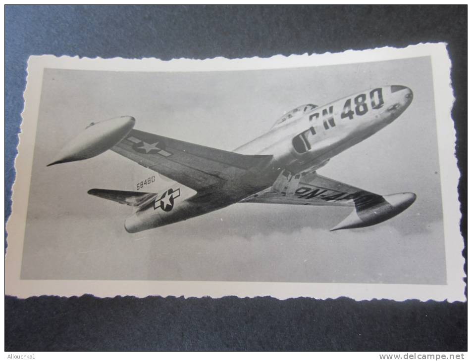 MILITARIA Photo (Gevaert) ,Photographie Avion à Réaction En Vol (modèle Type Américain à Identifier) PN 480 - Luchtvaart